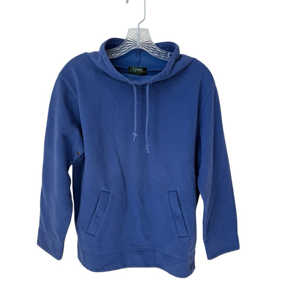 Lauren Ralph Lauren Petite Vintage Pullover Cowl Neck Sweatshirt Size Small